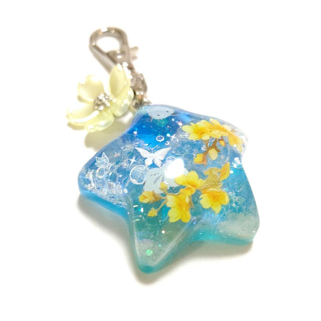 専用商品K-10209 スターチャーム(シマエナガ 桜 グリーンアベンチュリン)