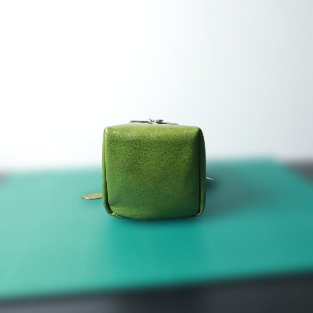 未使用　わちふぃーるど　 グリーン レザーポーチ ペンケースセット