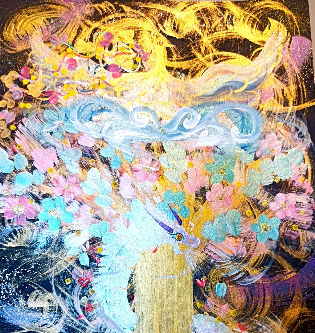 開運絵画　❀ミラクルコンビ奇跡のハリケーン融合❀