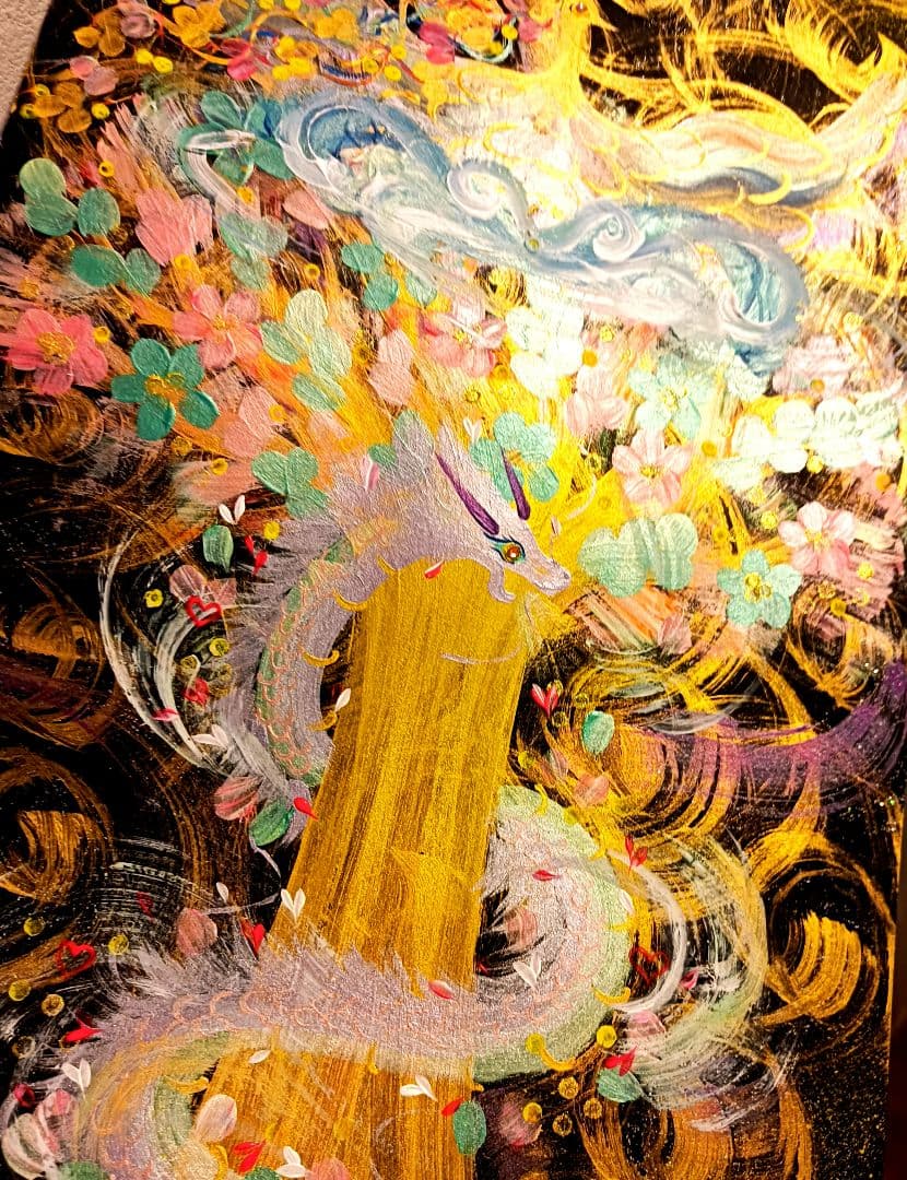 開運絵画　❀ミラクルコンビ奇跡のハリケーン融合❀