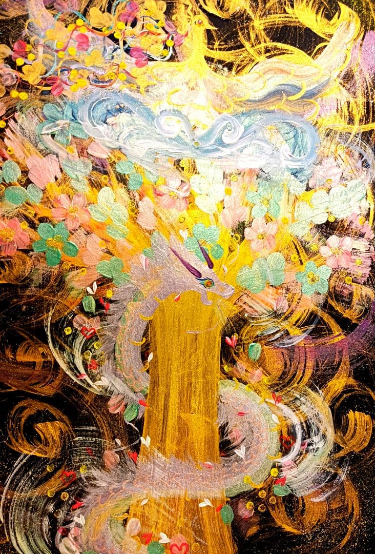 開運絵画　❀ミラクルコンビ奇跡のハリケーン融合❀