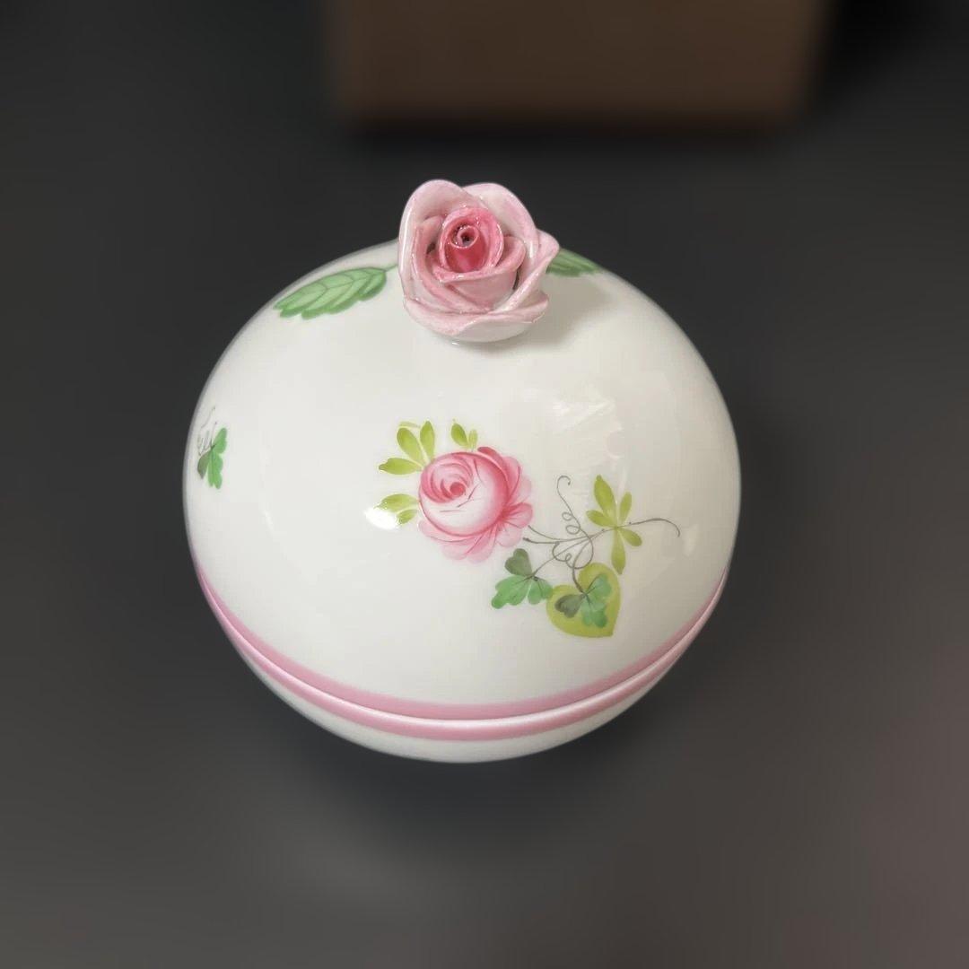 売り切り価格［新品］Herend♡ウィーンの薔薇ピンク♡マルボンボン② 希少品