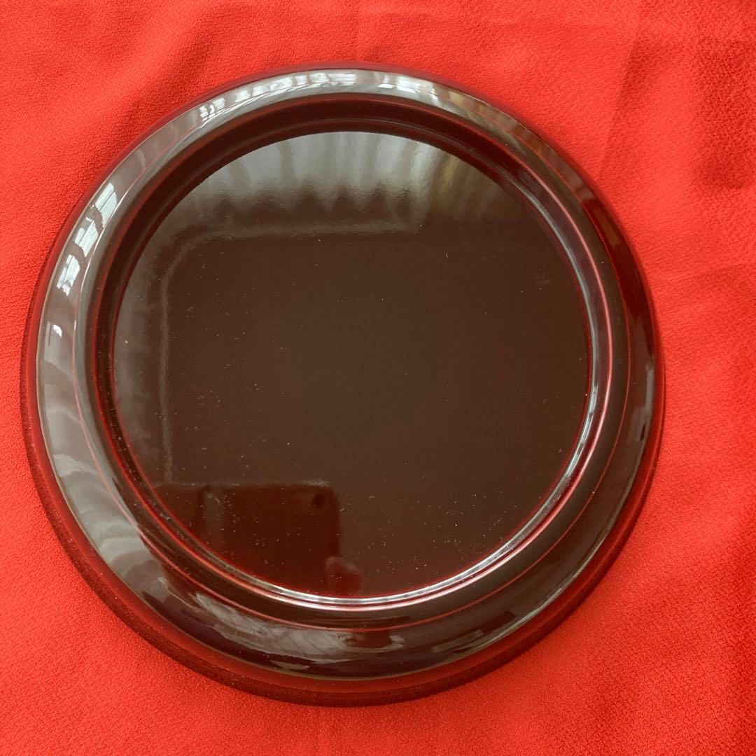 会津塗り　漆器セット(菓子器、銘々皿、茶托)