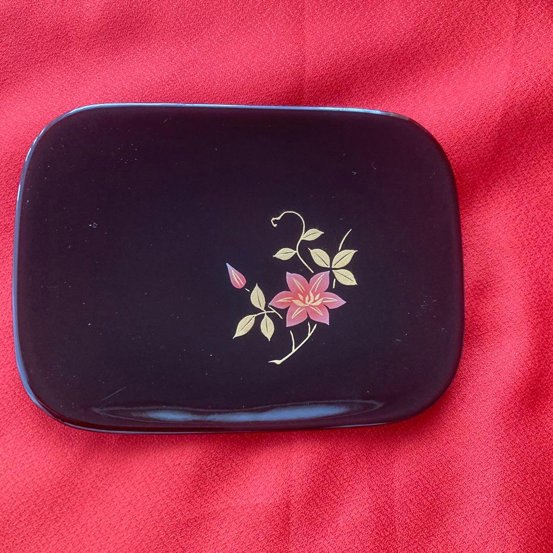 会津塗り　漆器セット(菓子器、銘々皿、茶托)