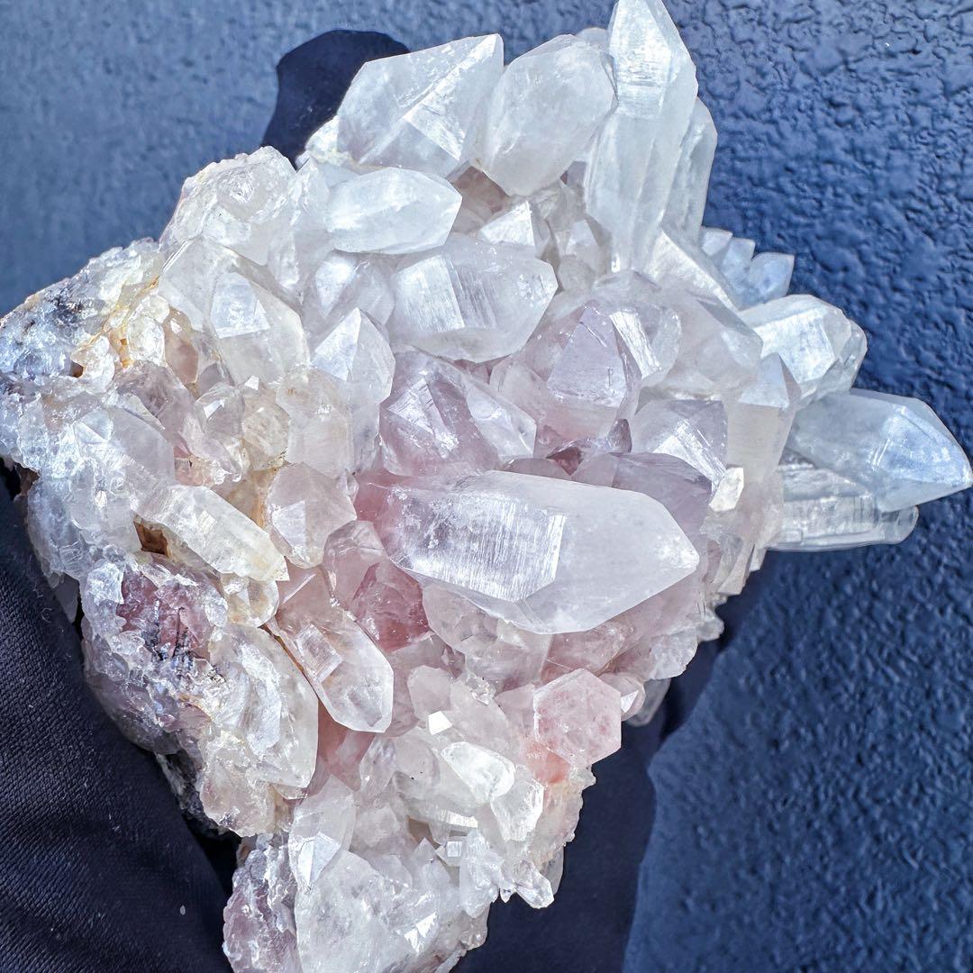 希少❗️高品質❗️超綺麗♡レインボー☆ヒマラヤ水晶 クラスター超強いパワーA1363