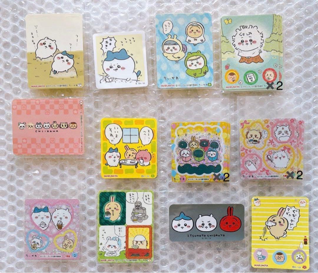 ちいかわ ステッカー カード セット ちいかわ ハチワレ うさぎ 62点