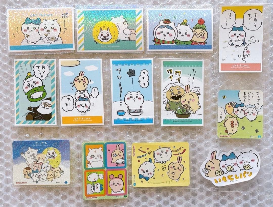 ちいかわ ステッカー カード セット ちいかわ ハチワレ うさぎ 62点