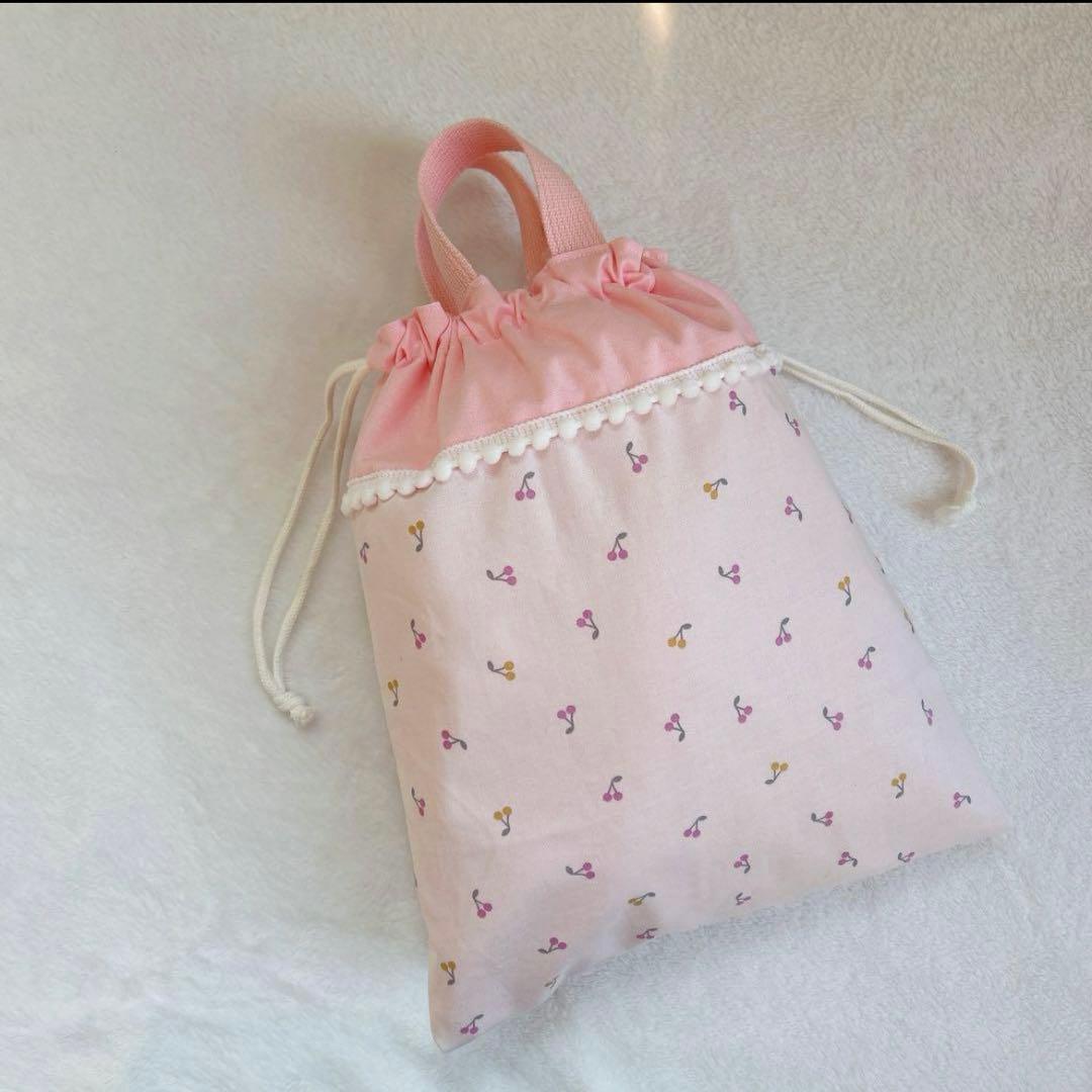 ミルクラテ♡さくらんぼ 入園入学6点セット 女の子 レッスンバッグ　お弁当袋