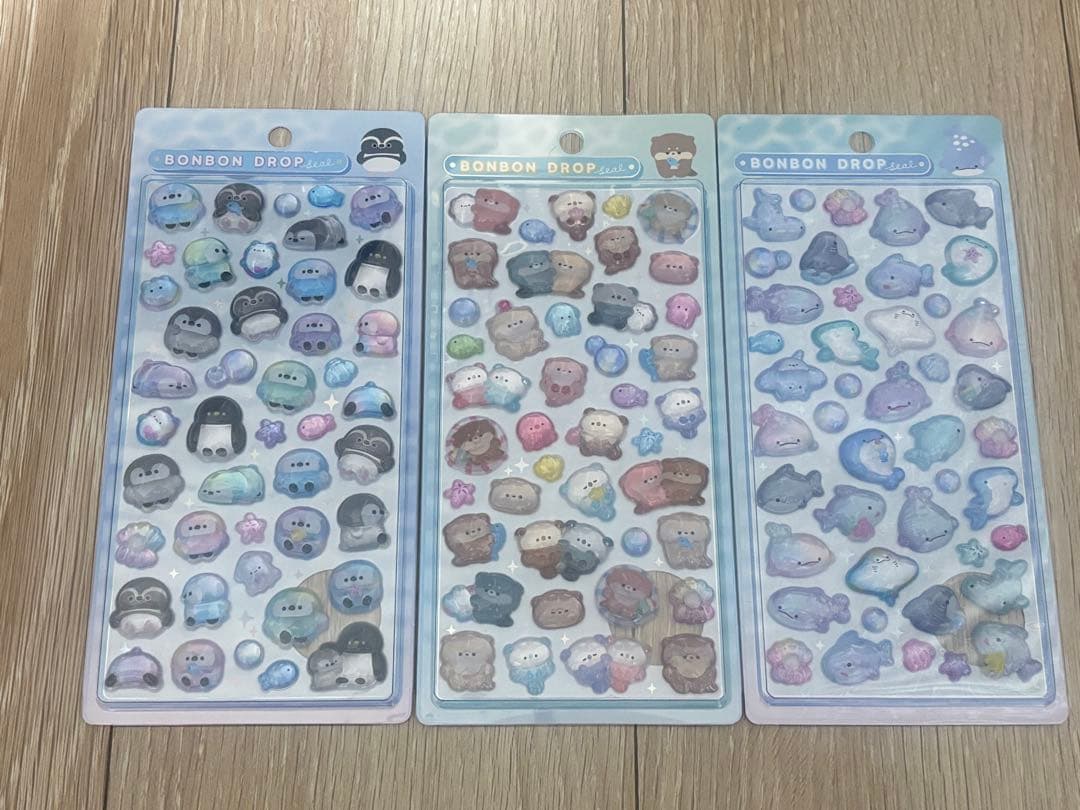 【正規品】水族館 ボンボンドロップ くらげ さめ いるか かわうそ ぺんぎん 6