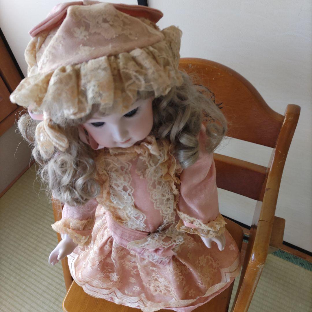 お取り置き　めりこさま分　スタンドつき　アンテ−クビスクドール胴体のみです。