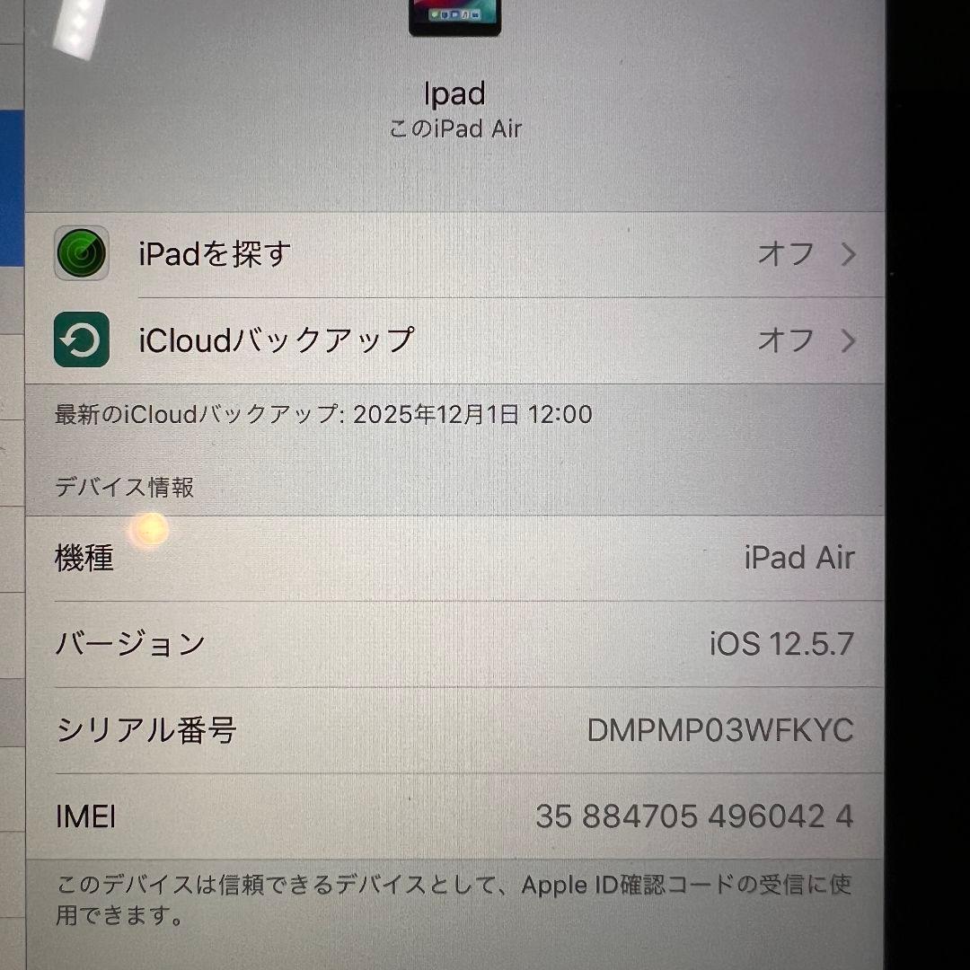 iPad Air Wi-Fi+Cellular 128GB [スペースグレイ]