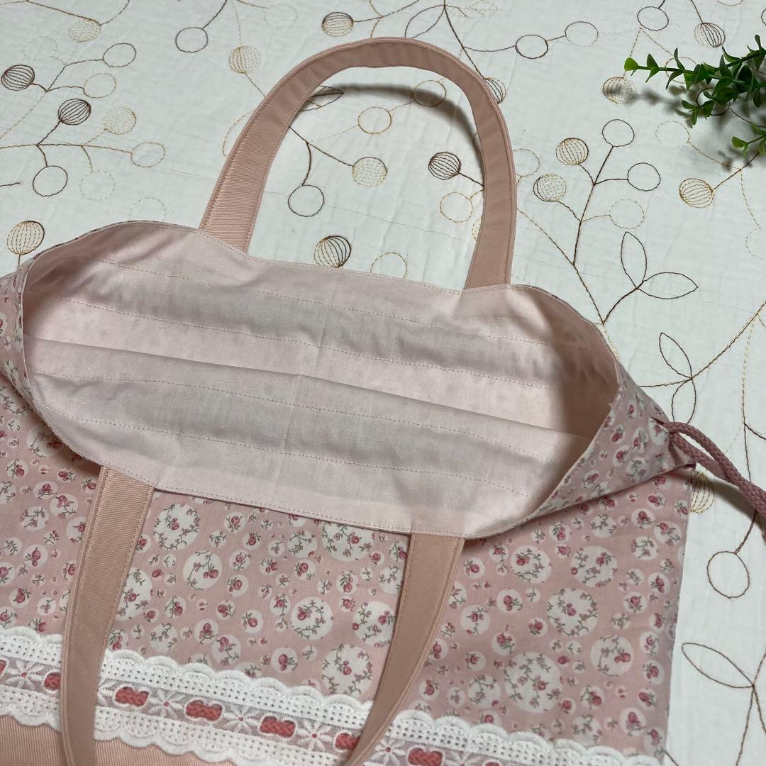 リバティ　レッスンバッグ お着替え袋　靴袋　3点　ジョアンナ　いちごラテ　入園