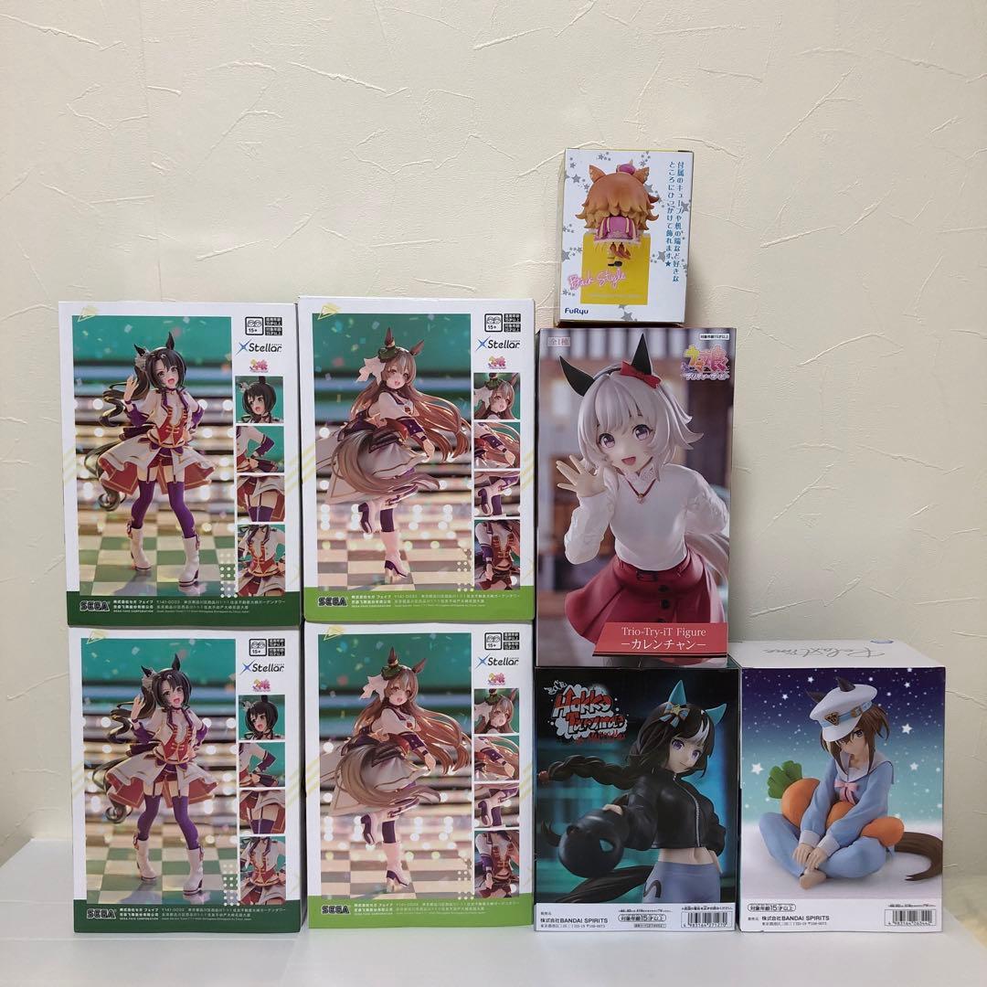 ウマ娘フィギュアエクステラ、プリティーダービー、ひっかけ　全8点