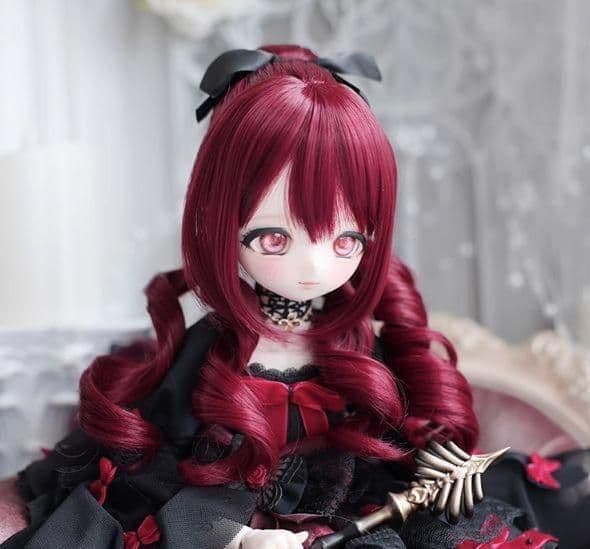 AX581 BJD 1/3 人形 ドール　用ウィッグ カツラ 耐熱 ハンドメイド