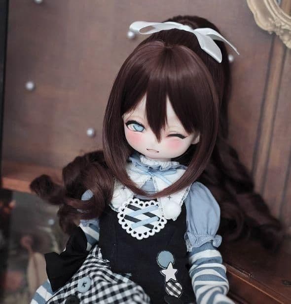 AX581 BJD 1/3 人形 ドール　用ウィッグ カツラ 耐熱 ハンドメイド