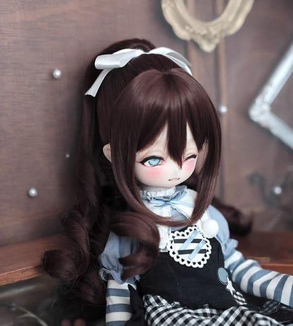 AX581 BJD 1/3 人形 ドール　用ウィッグ カツラ 耐熱 ハンドメイド