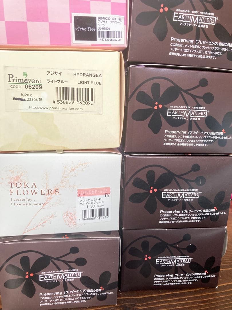 プリザーブドフラワー花材アジサイ 多色8セット　B