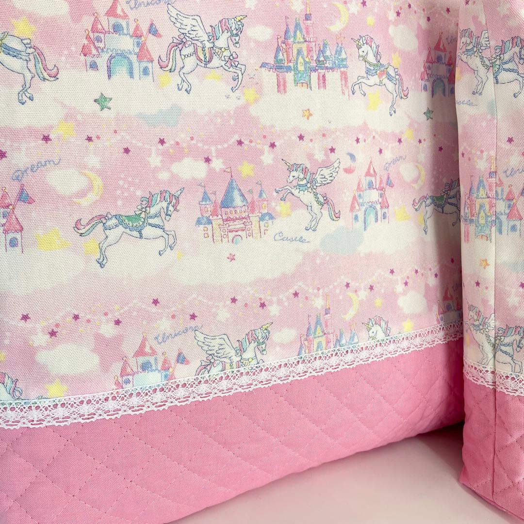 ユニコーン & キャッスル ⚪️ 大きめレッスンバッグ & シューズバッグ