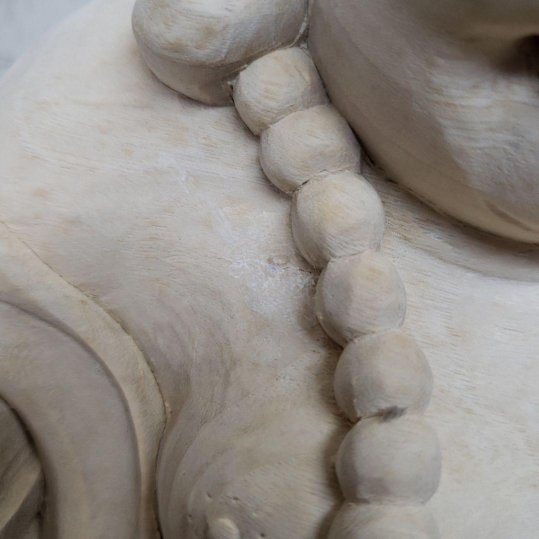 縁起物 七福神楠材１木造り 特上彫り布袋座像★福徳円満 ほていさん