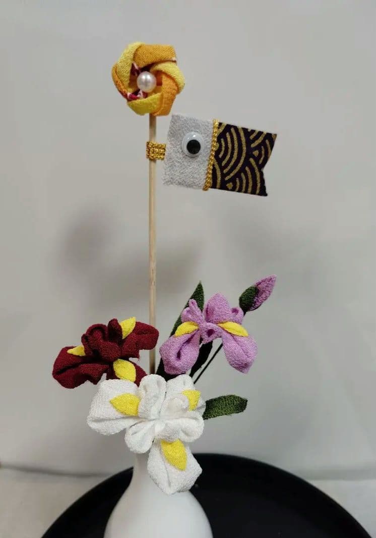 kekoさま専用　つまみ細工　花菖蒲　鯉のぼり