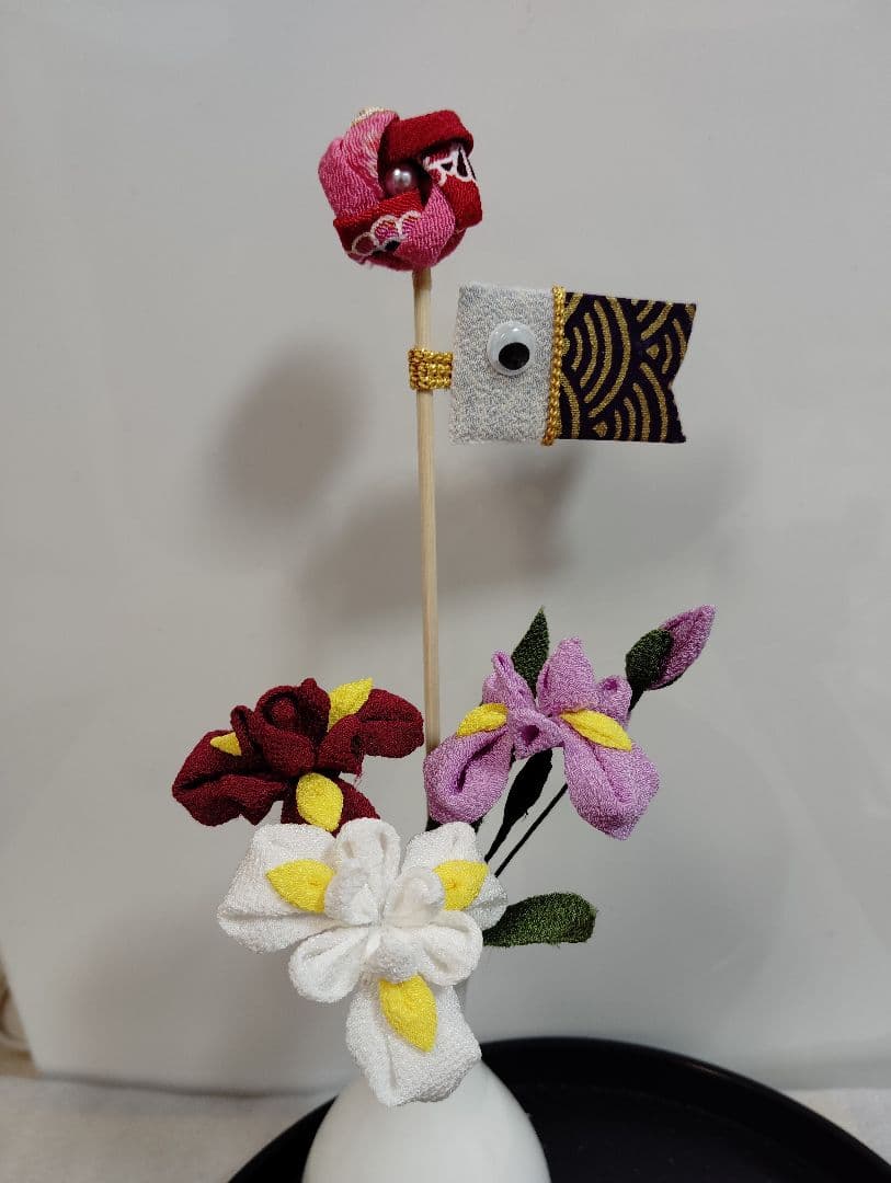 kekoさま専用　つまみ細工　花菖蒲　鯉のぼり