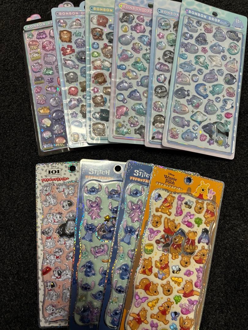 ボンボンドロップシール ミニ うるちゅる プチドロ プチドロ まとめ売り 48枚