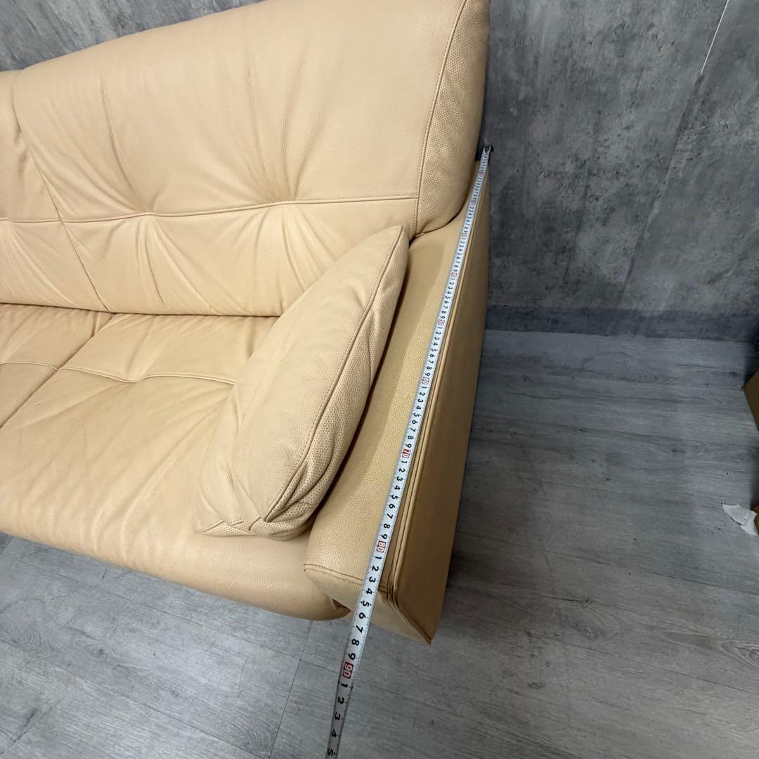 karimoku レザー　3人掛け　ソファ