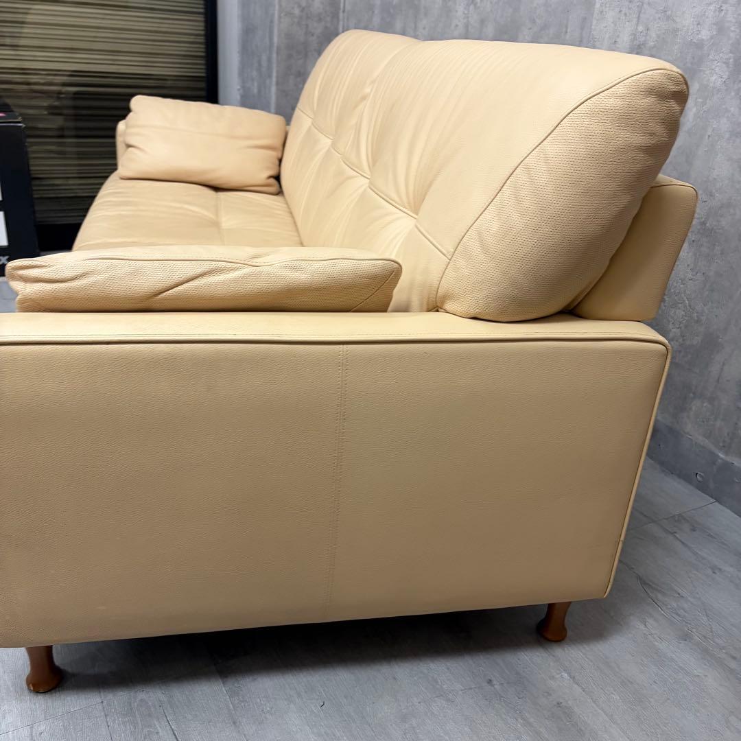 karimoku レザー　3人掛け　ソファ