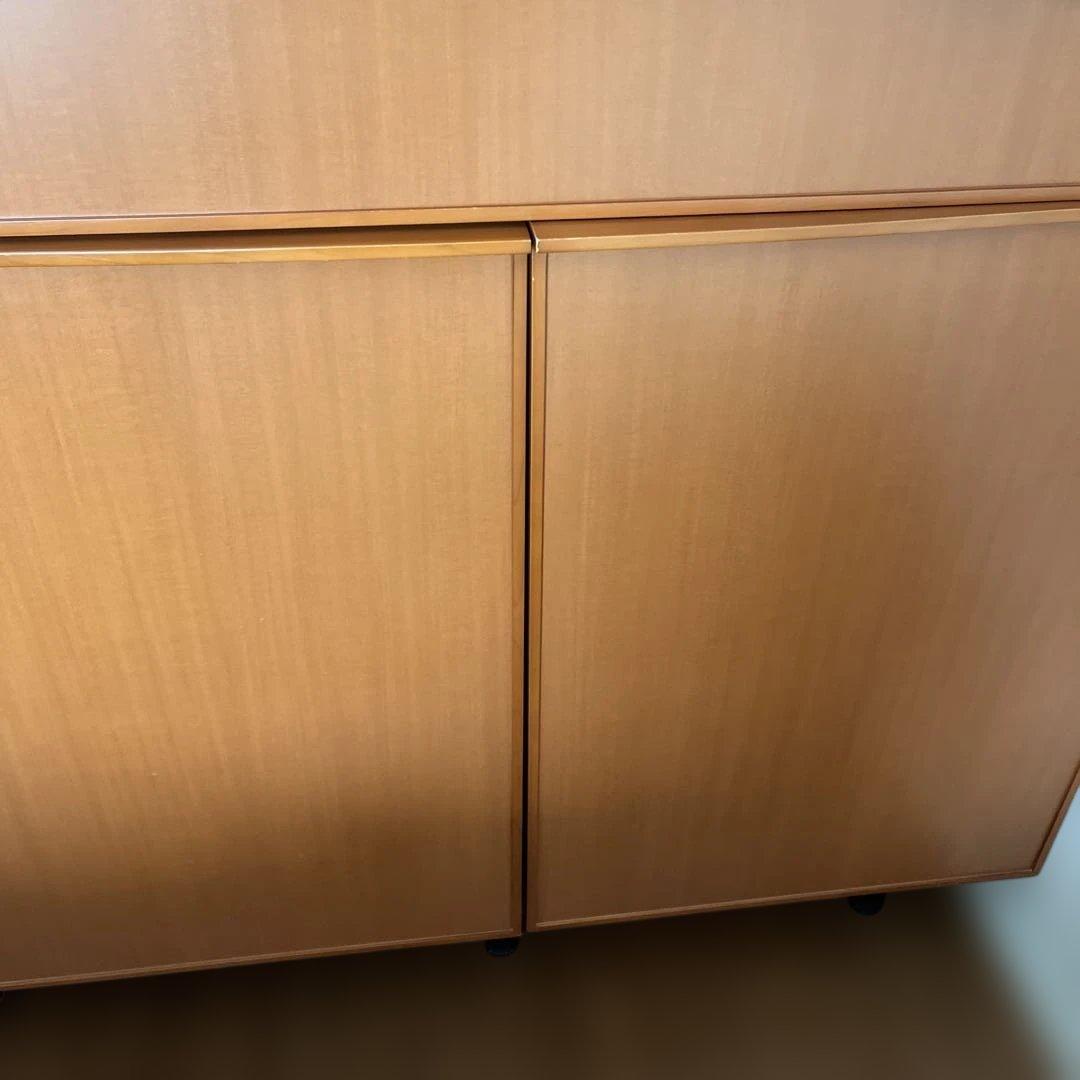 アルフレックス　ナチュラルウッド チェスト 引き出しと両開き