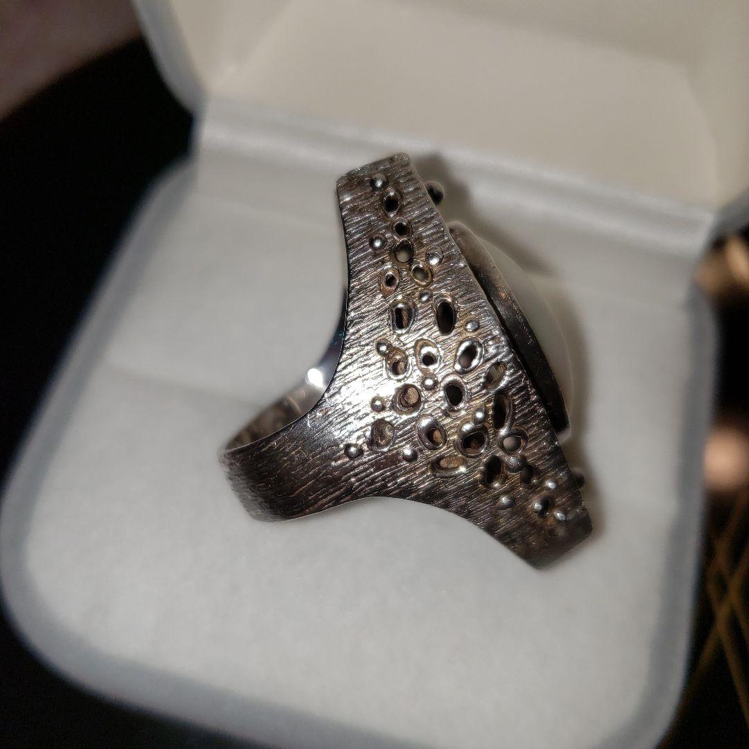 大ぶりの⭐シルバーの指輪