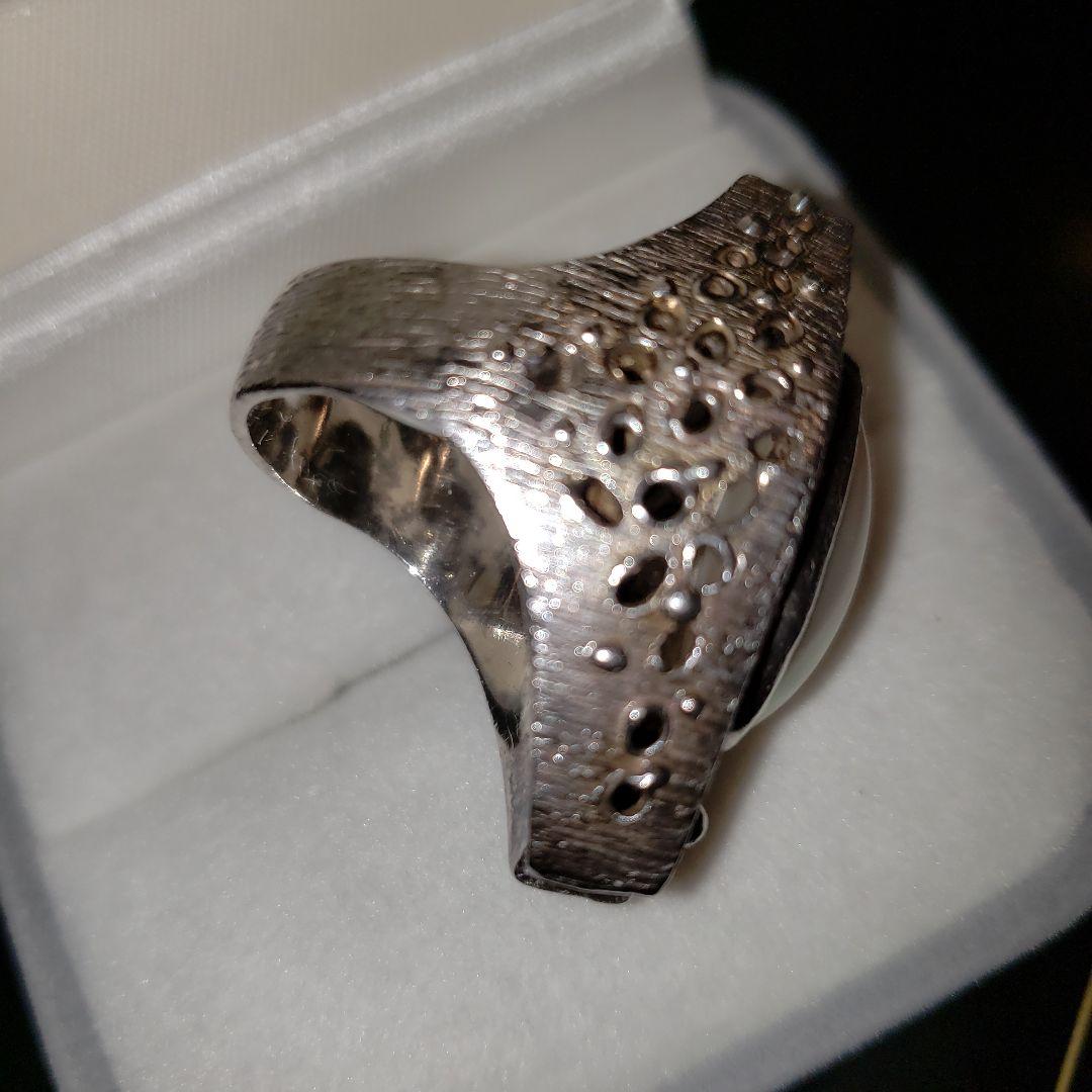 大ぶりの⭐シルバーの指輪