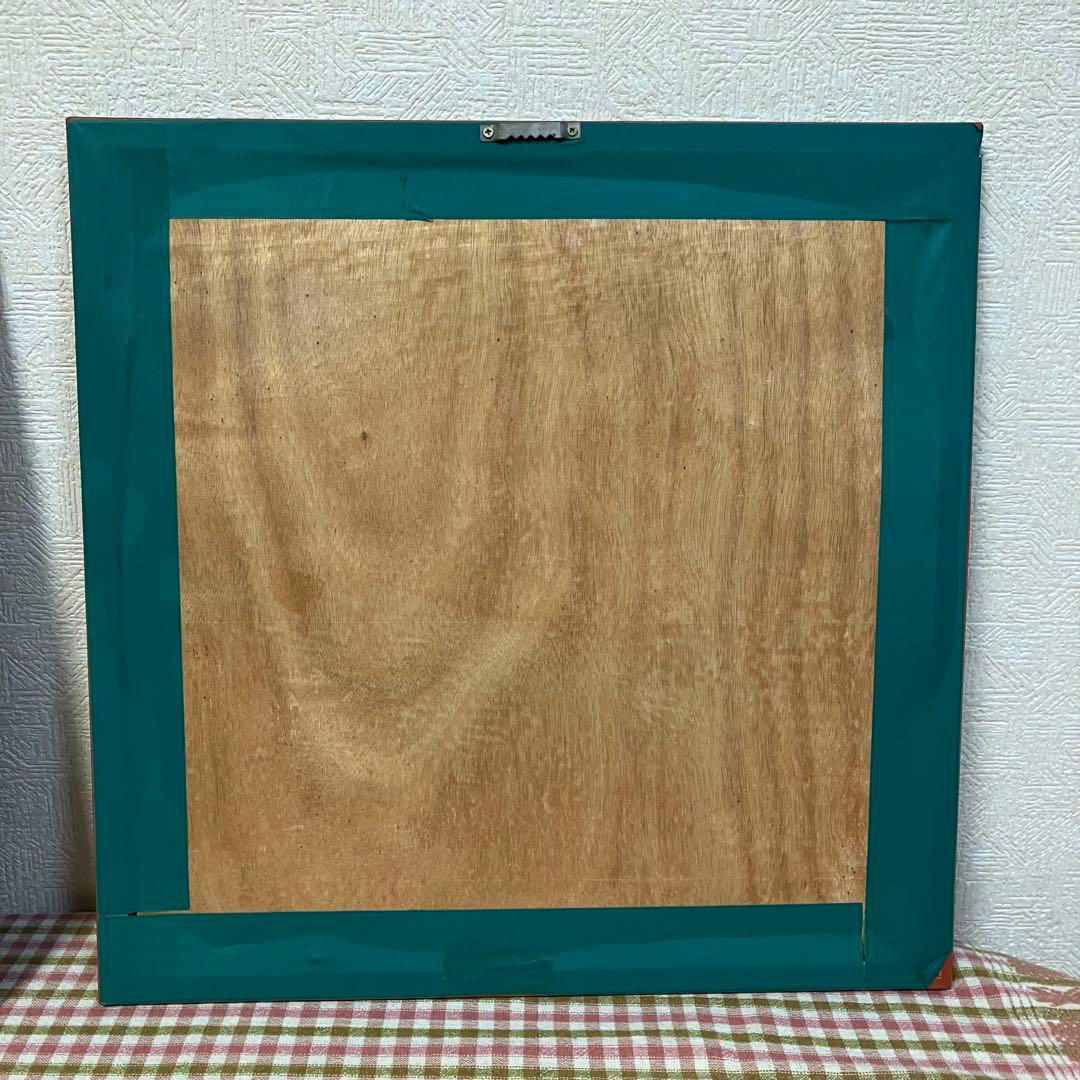 サボテンの絵　絵画　額縁入り