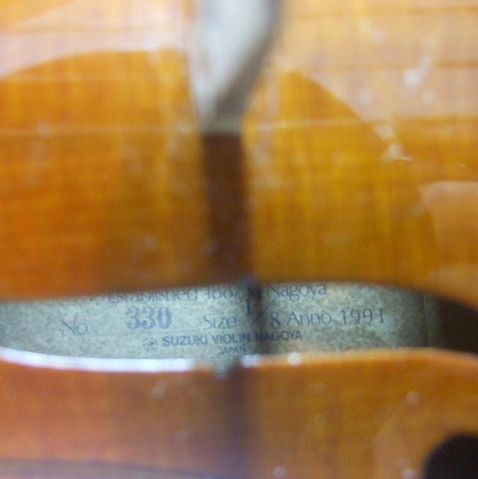 鈴木バイオリン 1/8 No330 未使用弓 ケース 基本メンテ済み