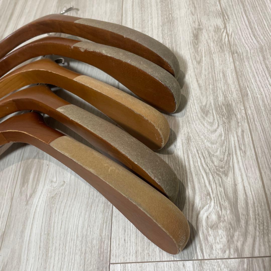 HERMES エルメス　木製ハンガー 5本セット