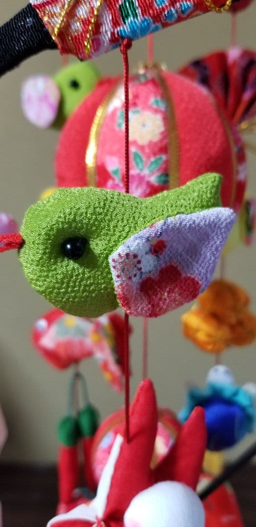 吊るし飾り(赤、輪)