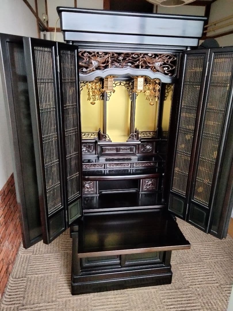 札幌及び周辺現地取引　仏壇　経机　仏具　仏前座布団　セット　用法　行事　一式