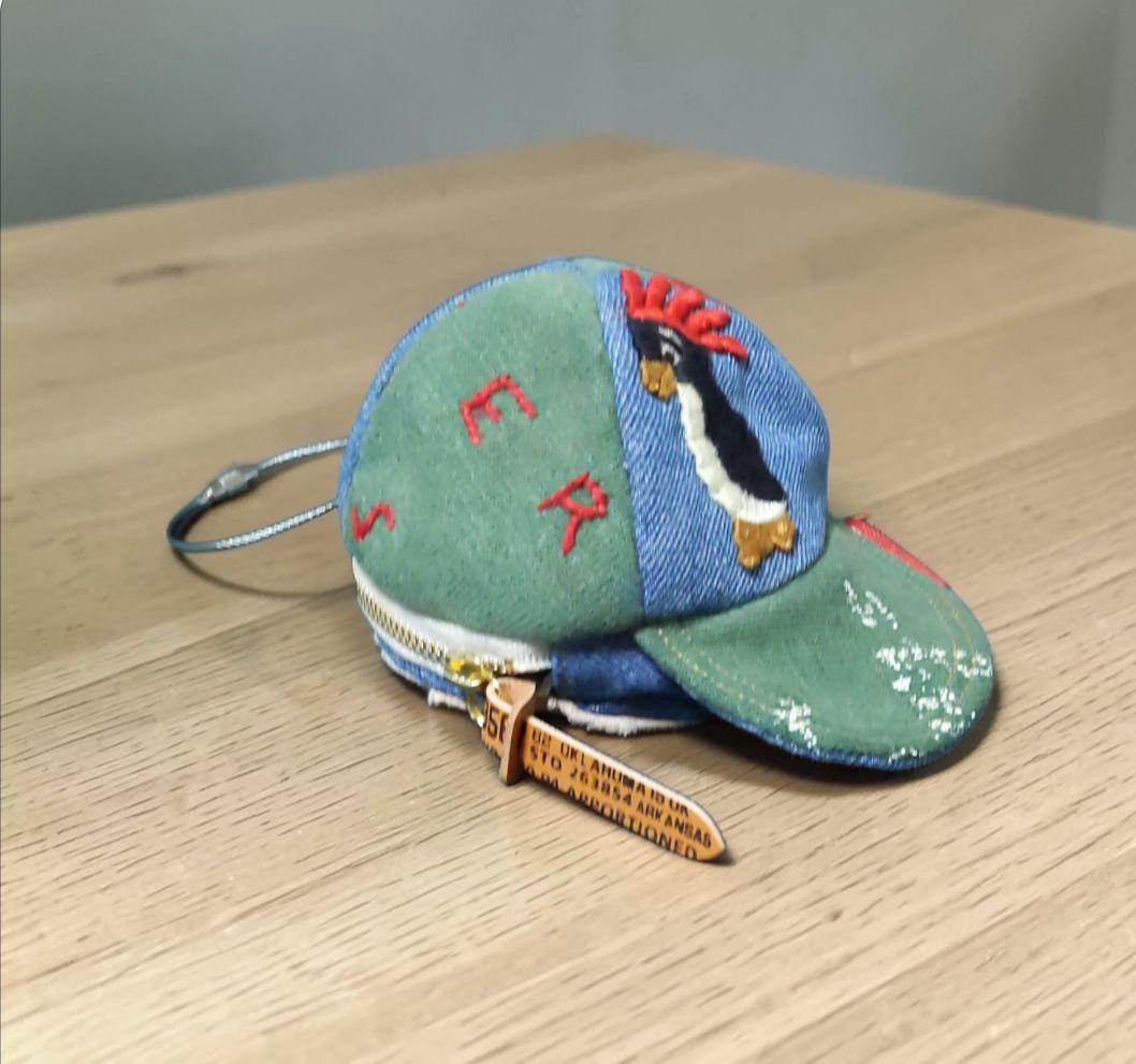 さくらんぼ様確認用 デニムリメイク キャップポーチ C-6