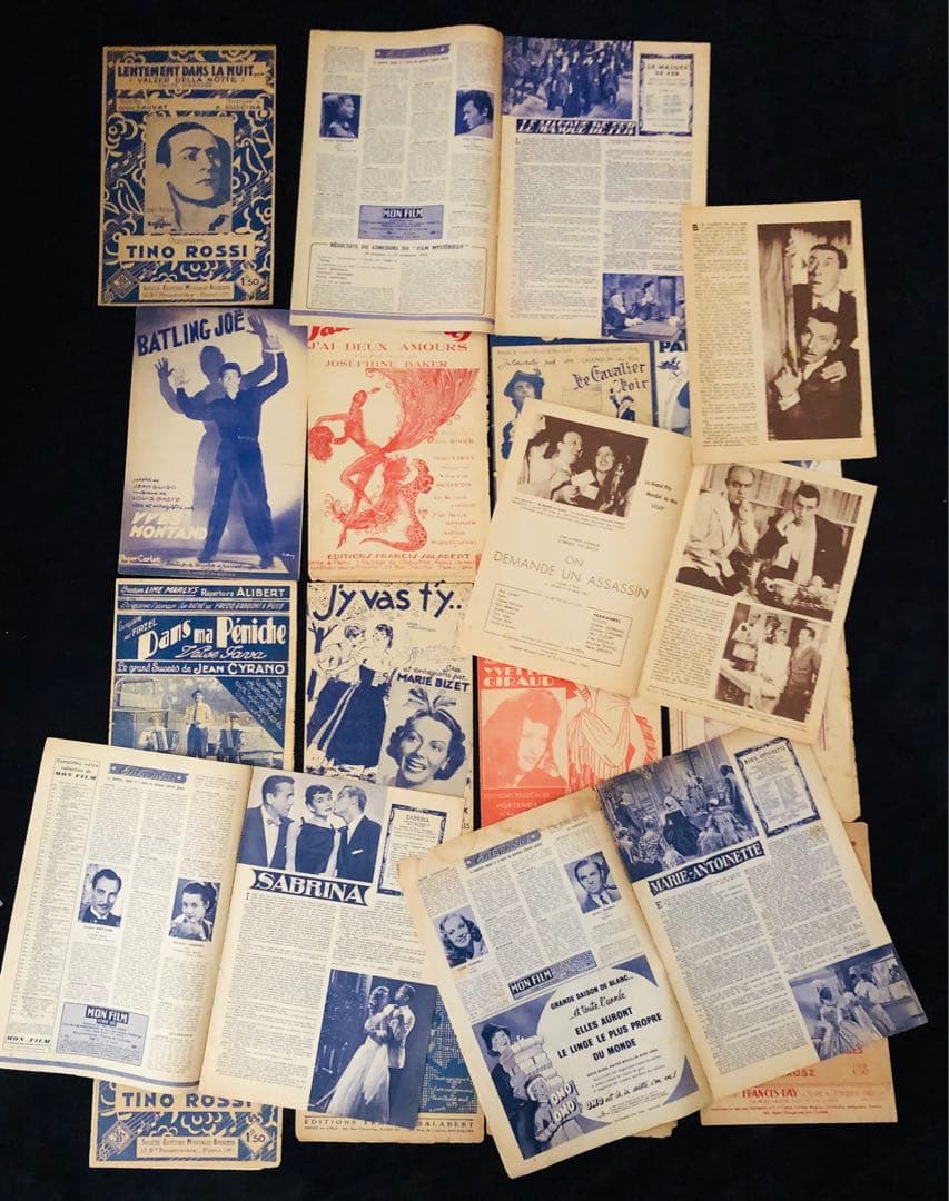1930年代　フランス　アンティーク楽譜イヴモンタン イベットジロー　等17冊
