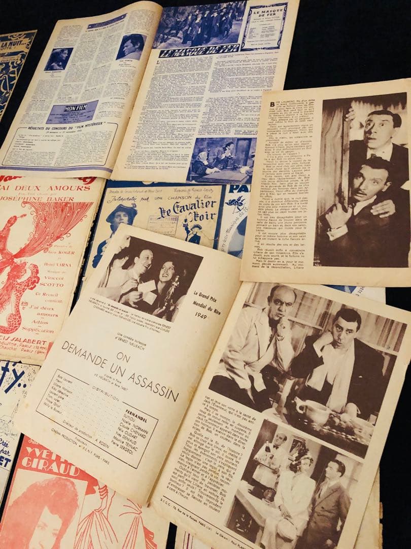 1930年代　フランス　アンティーク楽譜イヴモンタン イベットジロー　等17冊
