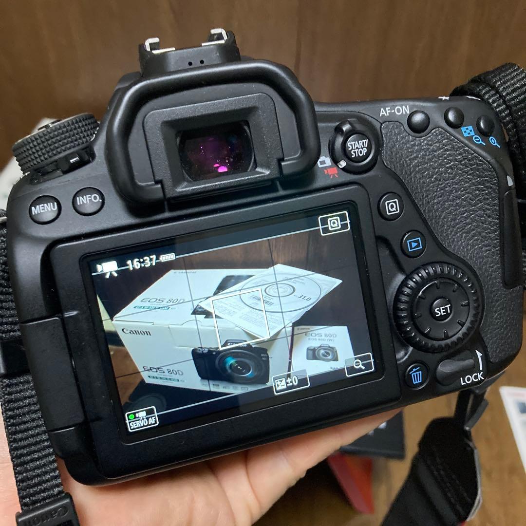 美品　Canon EOS 80D 標準レンズ18-55付　スマホokタッチパネル