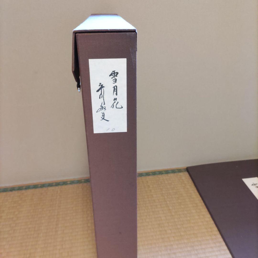 平川敏夫の雪月花のオリジナルリトグラフ、五重塔と桜限定120/10限定品、絵画