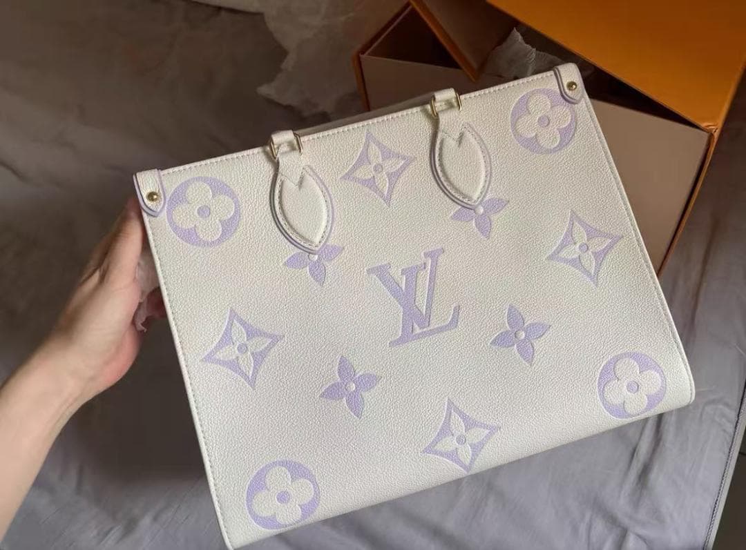 Louis Vuitton トートバッグ ホワイト ラベンダー fr
