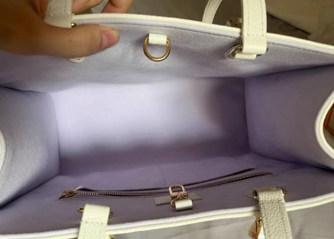 Louis Vuitton トートバッグ ホワイト ラベンダー fr