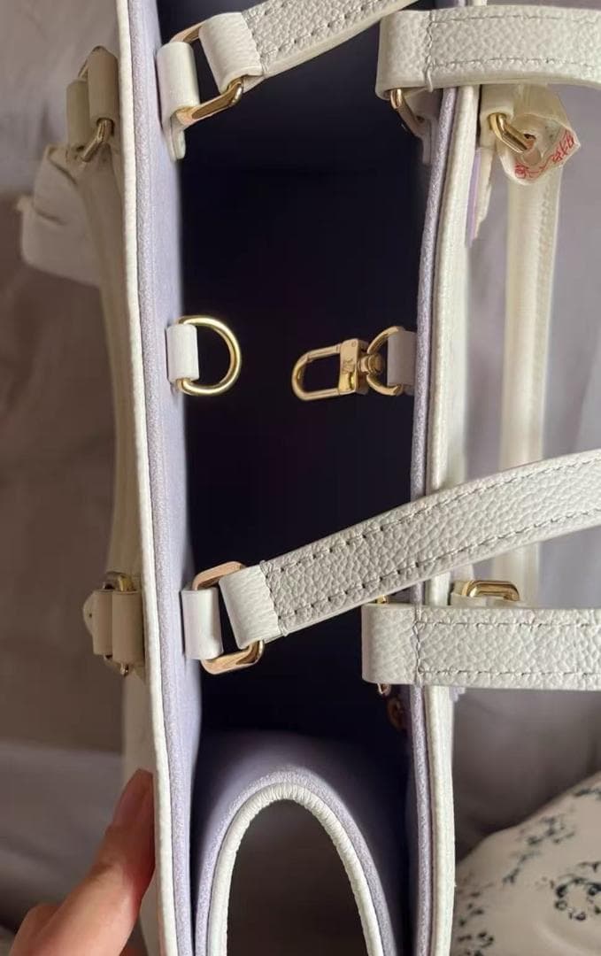 Louis Vuitton トートバッグ ホワイト ラベンダー fr