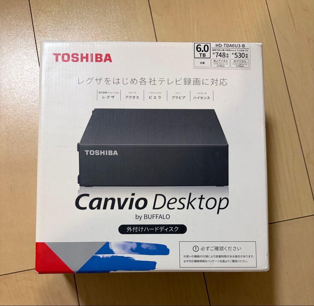 東芝 バッファロー製 外付けHDD 6TB