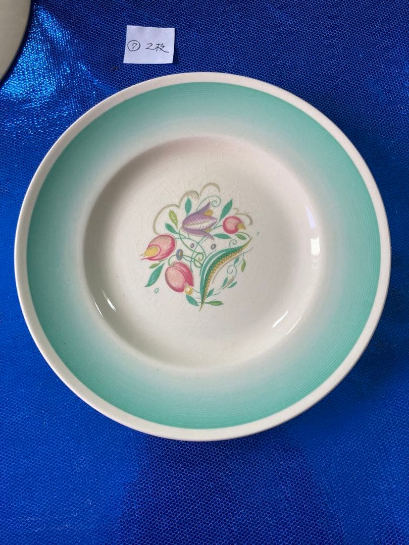 Susie Cooper スージークーパー　ドレスデンスプレイ　プレート　2枚