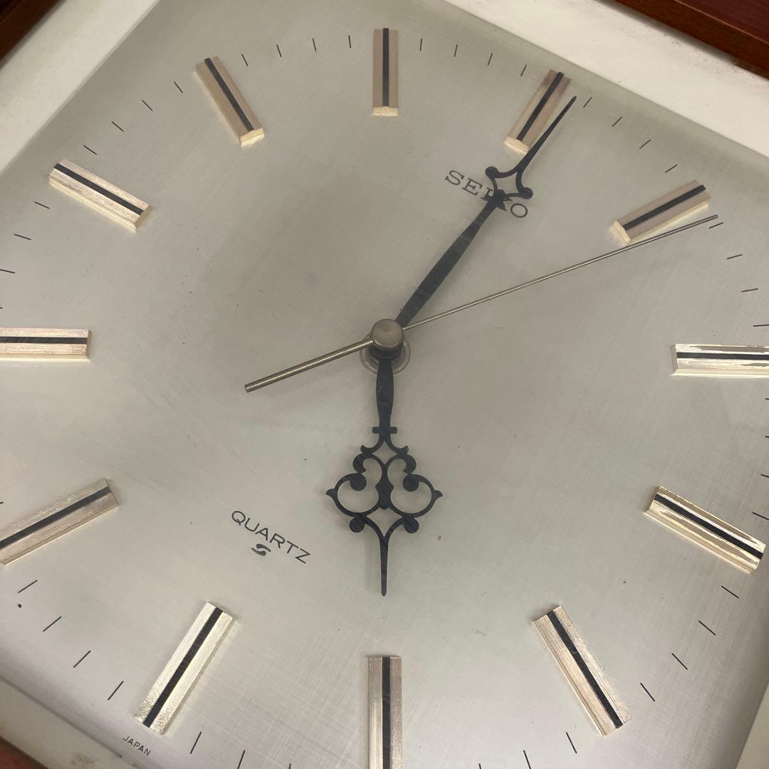 昭和レトロ セイコー クオーツ QE817B 壁掛け時計 掛時計 時計 静音