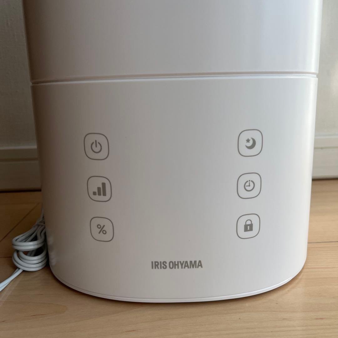 値下げ:アイリスオーヤマ加湿器ハイブリッド超音波&スチームAHM-HU55A-W