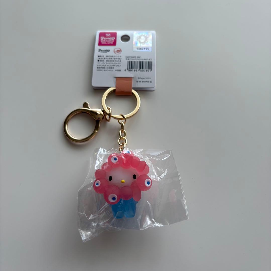 ミャクミャクなりきり立体マスコットクリアカラーキーホルダー 4種