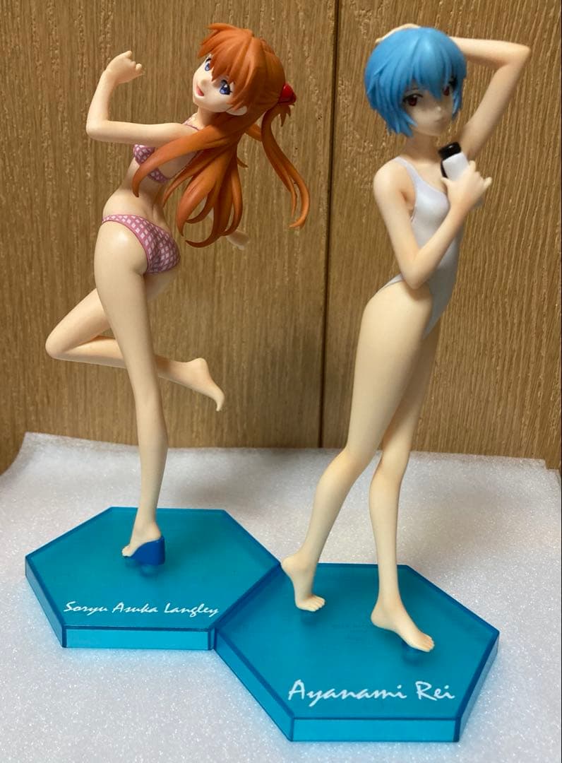 新世紀エヴァンゲリオン　プレミアムサマービーチフィギュア　レイ　アスカ　セット
